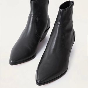 SOLD Loeffler Randall Joni Ankle Western Boots/Booties - black - size 10.5
